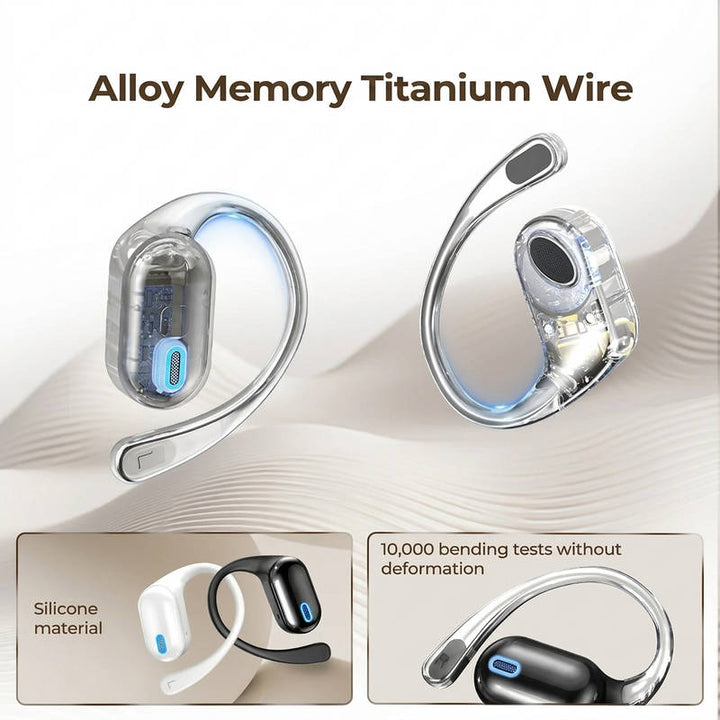 Powerbank Wireless Earbuds Bluetooth 6.0, OWS Headphones with Phone Charging Case Waterproof Sports Earphones Android iOS