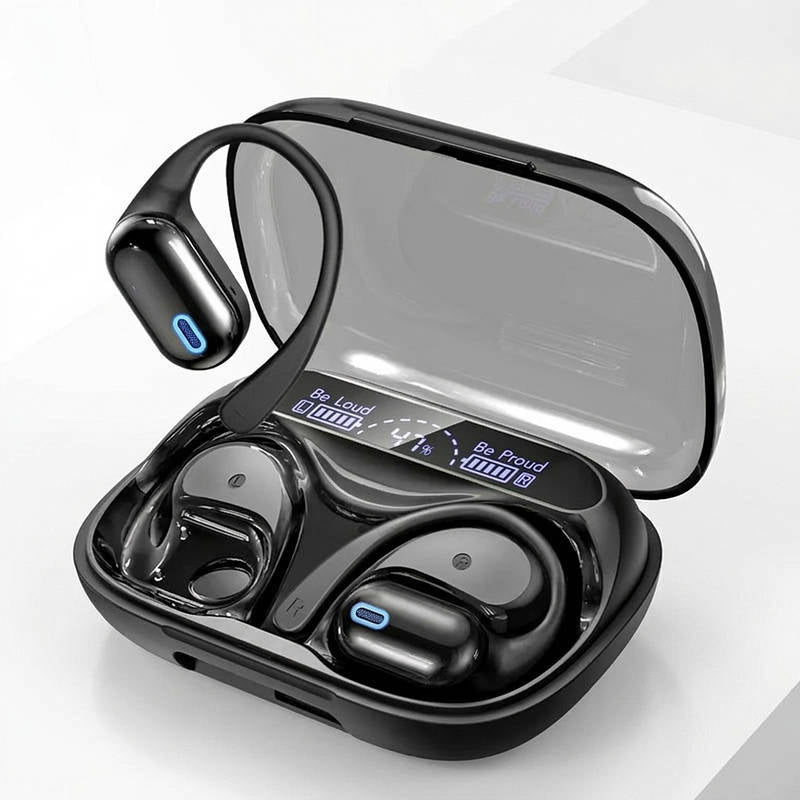 Powerbank Wireless Earbuds Bluetooth 6.0, OWS Headphones with Phone Charging Case Waterproof Sports Earphones Android iOS