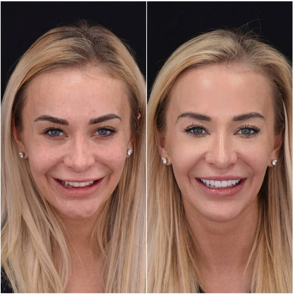 Snap On Veneers, Natural Looking Veneers for Upper and Lower Teeth, Instant Smile Makeover