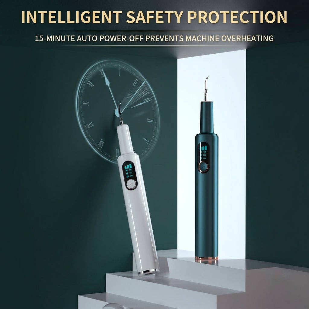 Electric Teeth Cleaning Tool with LED Light and LCD Display