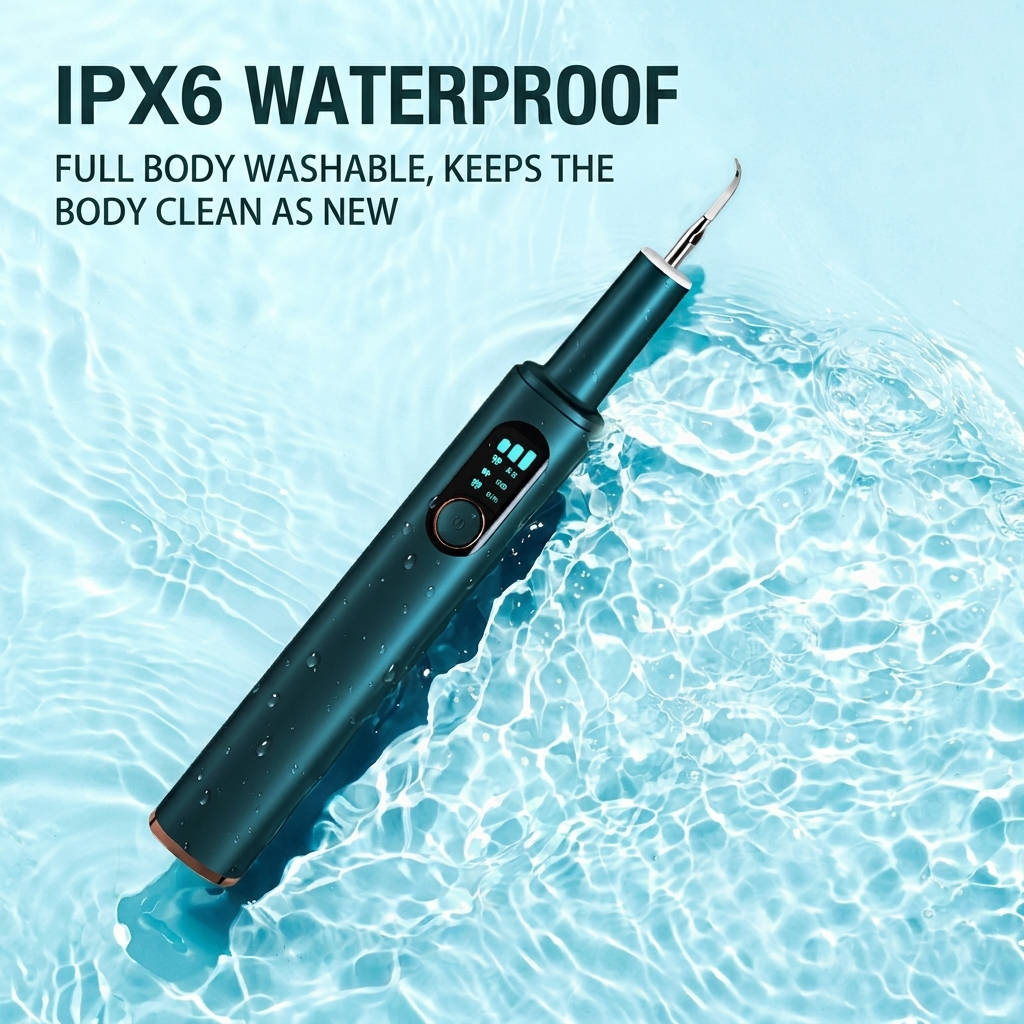 Electric Teeth Cleaning Tool with LED Light and LCD Display
