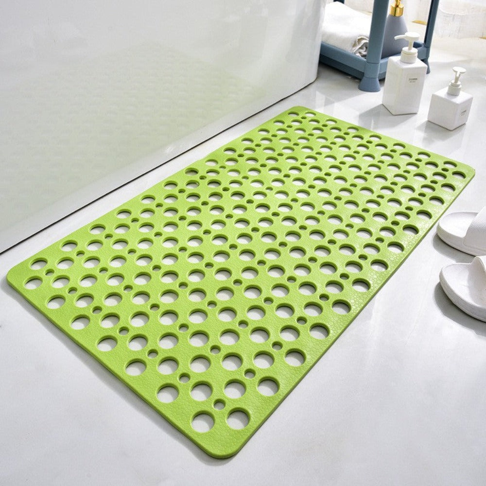 Shower Mat with Suction Cups, Non-Slip Surface, Drainage Holes, 16x28 Inch Bathroom Mat