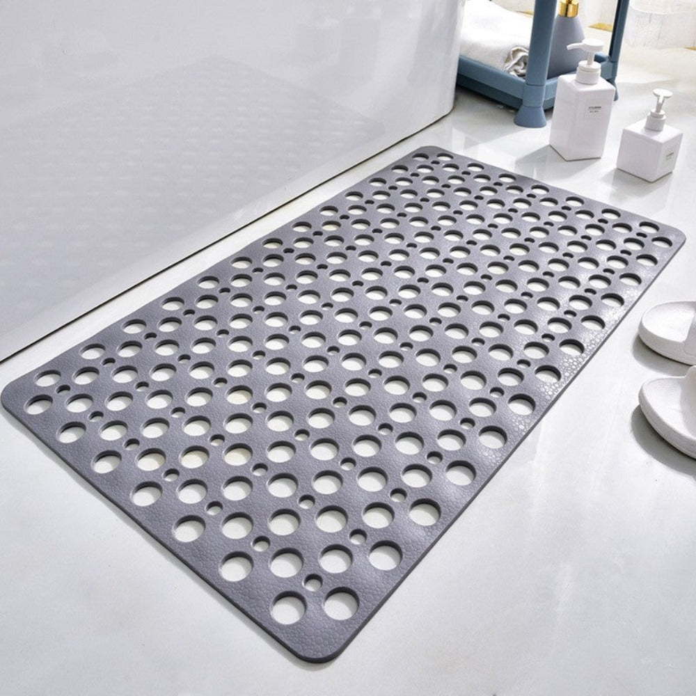 Textured Shower Mat with Bacterial Resistance and Non-Slip Grip