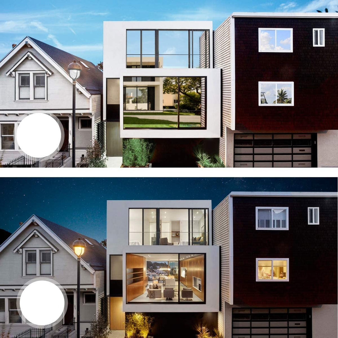 Static Cling Window Film with Mirror Effect and UV Ray Blocking for Daytime Privacy