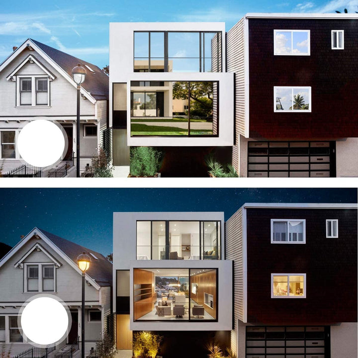 Static Cling Window Film with Mirror Effect and UV Ray Blocking for Daytime Privacy