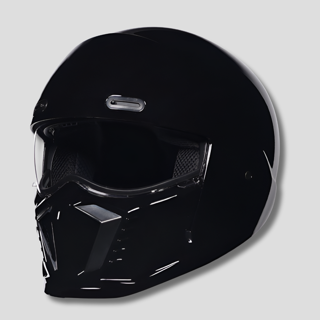 Retro Motorcycle Helmet with Adjustable Ventilation and Anti-Fog Visor