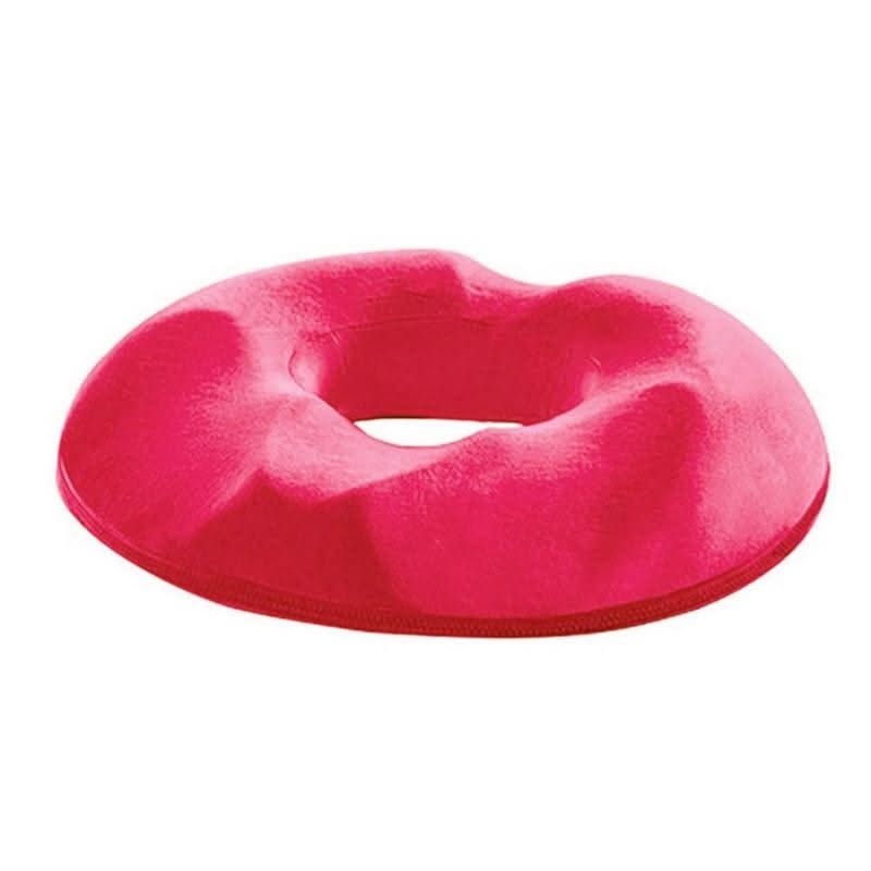 Donut Cushion with Memory Foam Core and Non Slip Bottom, Machine Washable Cover
