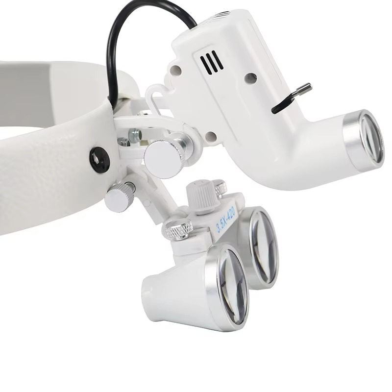 LED Headlamp with 5W Light and 3.5X Magnifying Loupes for Precision Work