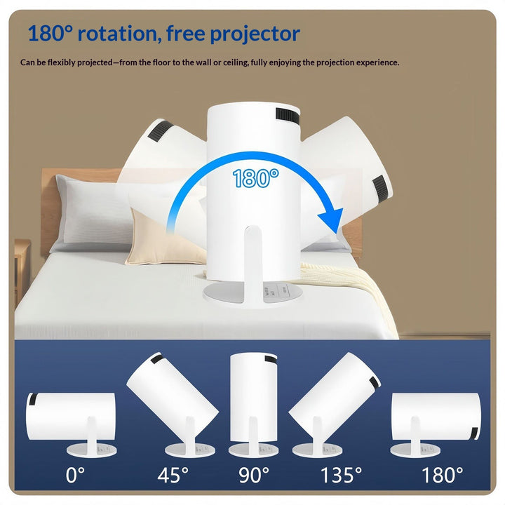 HD 1080p  Fast Focus Portable Projector