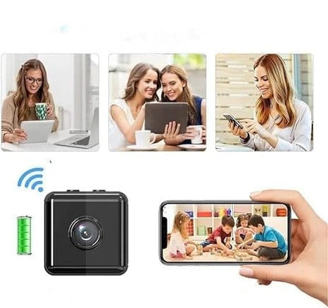 Wireless Security Camera with 1080p Night Vision and Motion Alerts for Indoor Outdoor