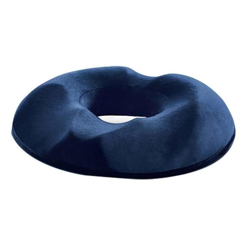 Donut Cushion with Memory Foam Core and Non Slip Bottom, Machine Washable Cover