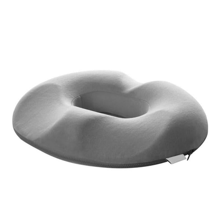 Donut Cushion with Memory Foam Core and Non Slip Bottom, Machine Washable Cover