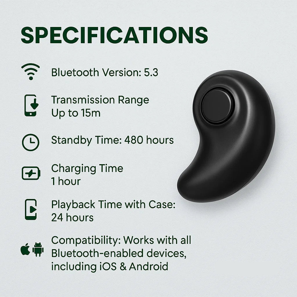 Wireless Sleep Earbuds with Dual Noise Reduction and 24-Hour Battery