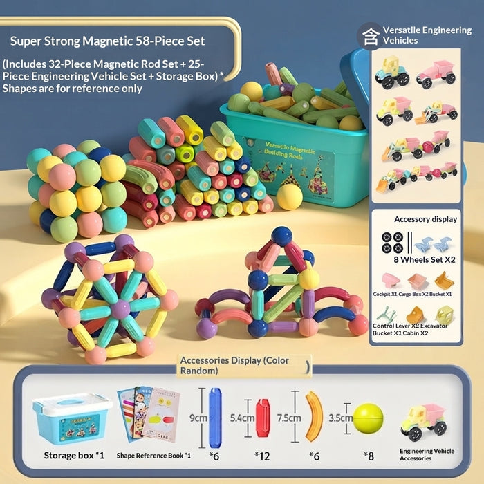 Kids Magnetic Building Blocks Sticks and Balls Montessori Toys