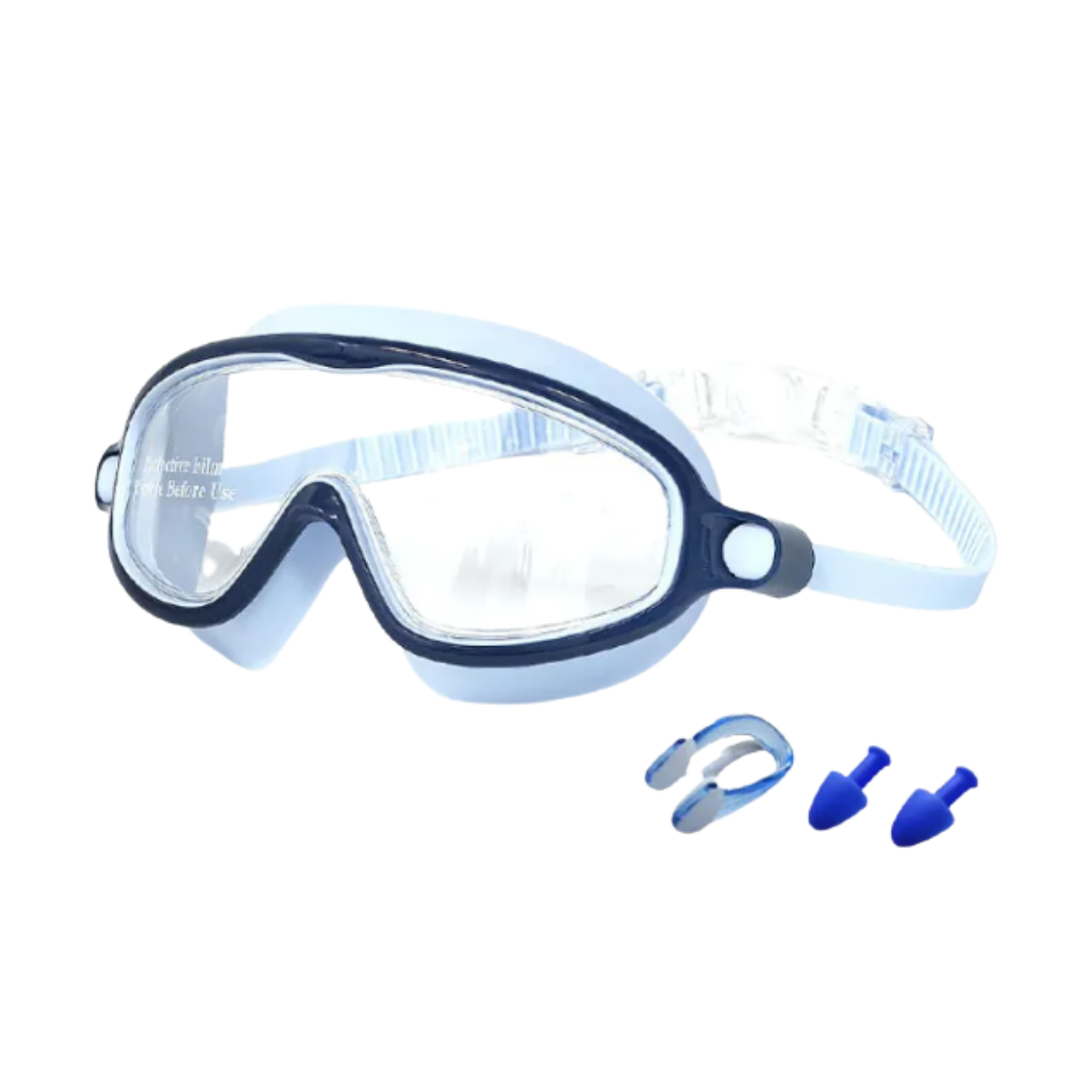 Kids Swim Goggles and Wide View and Anti-Fog Lenses