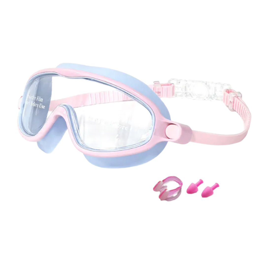 Kids Swim Goggles and Wide View and Anti-Fog Lenses