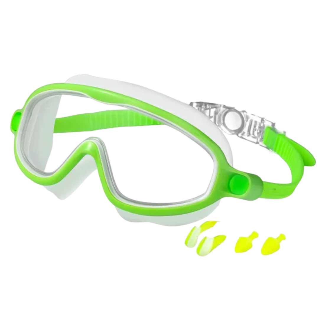 Kids Swim Goggles and Wide View and Anti-Fog Lenses