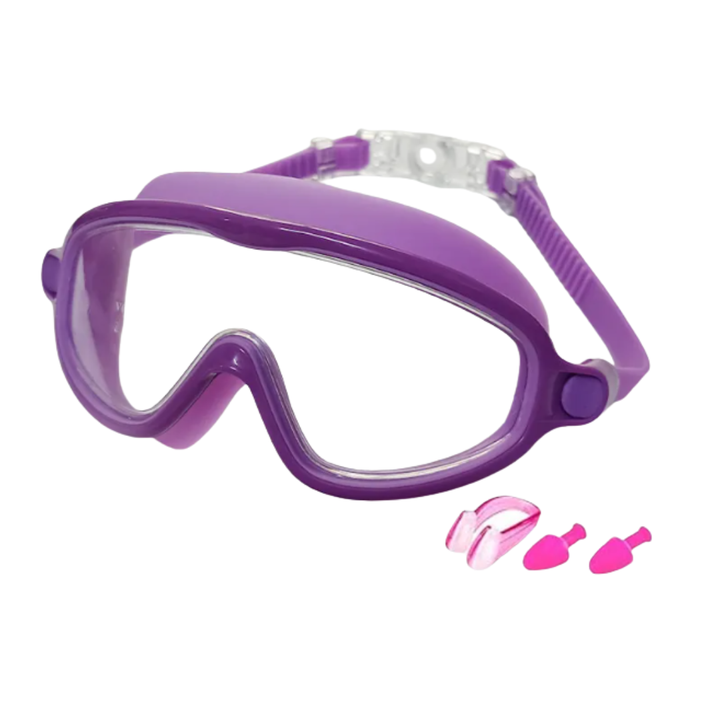 Kids Swim Goggles and Wide View and Anti-Fog Lenses