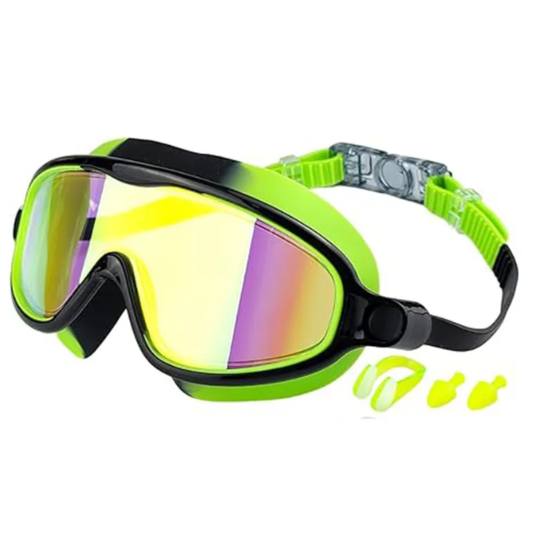 Kids Swim Goggles and Wide View and Anti-Fog Lenses
