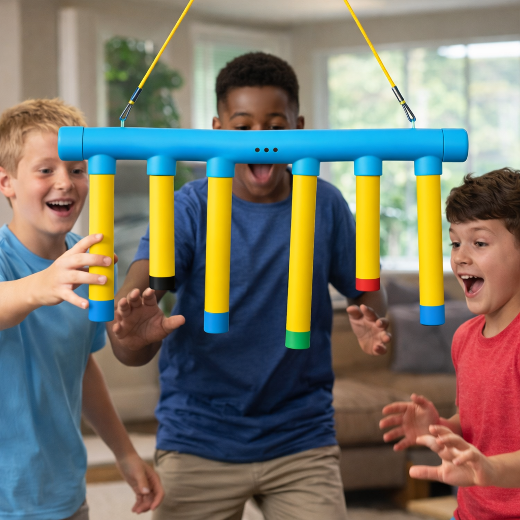 Reflex Training Game with Random Drop Sticks and Three Speed Settings