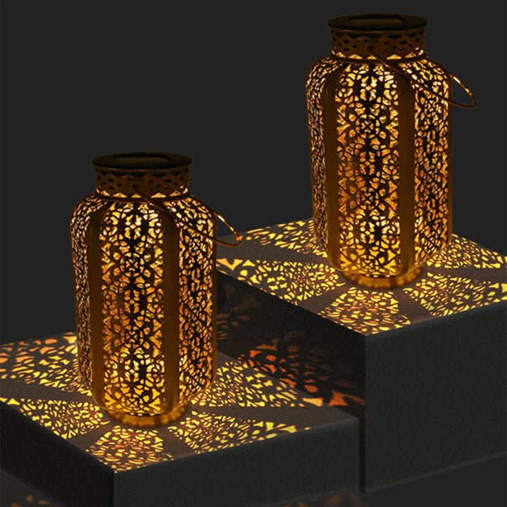 Solar Retro LED Hanging Lantern