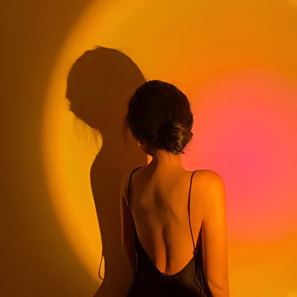 LED Sunset Lamp – Gradient Mood Light for Bedroom and Living Room