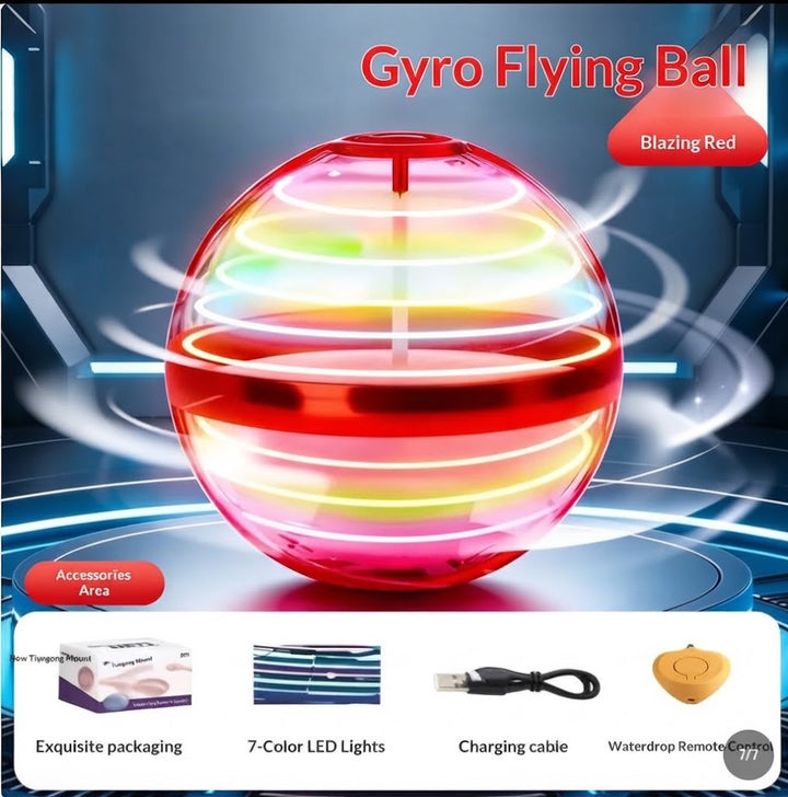 LED Flying Spinner Ball with Hand Control and 360° Rotation