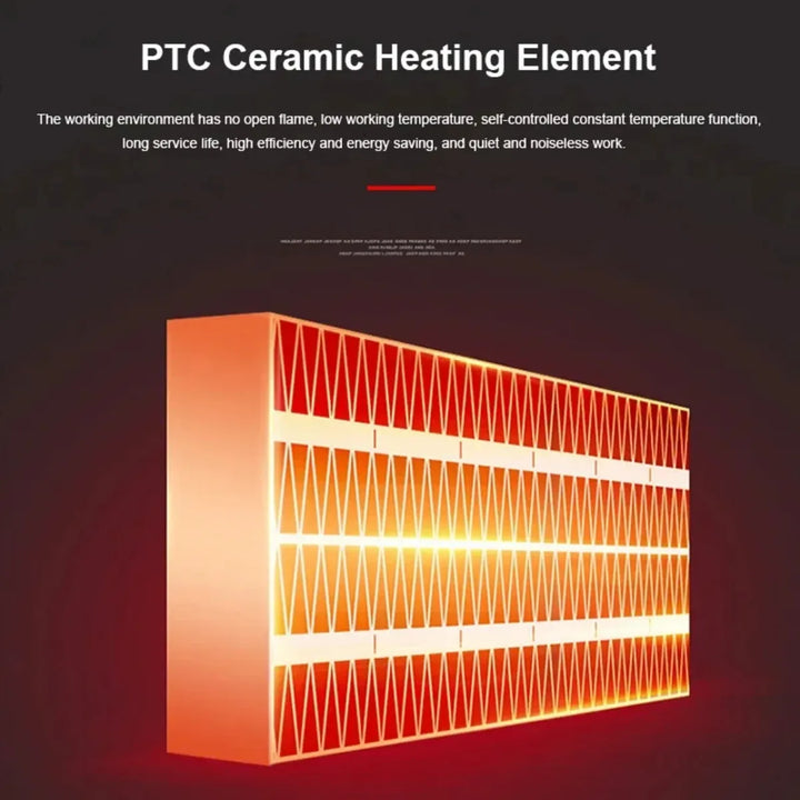 Portable Space Heater with Tip Over Protection and Overheat Shutoff