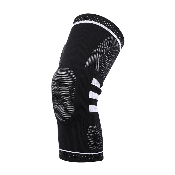 Knee Sleeve with Silicone Pad and Adjustable Straps, Low-Profile Breathable