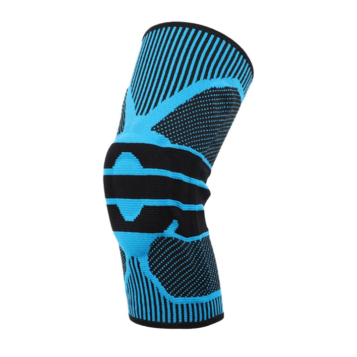 Knee Sleeve with Silicone Pad and Adjustable Straps, Low-Profile Breathable