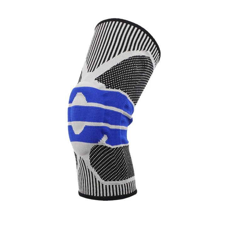 Knee Sleeve with Silicone Pad and Adjustable Straps, Low-Profile Breathable