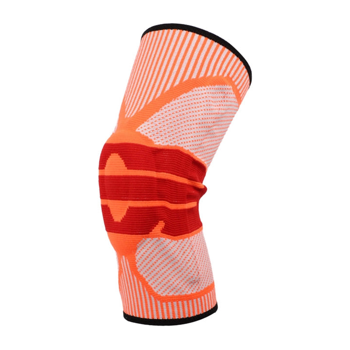 Knee Sleeve with Silicone Pad and Adjustable Straps, Low-Profile Breathable