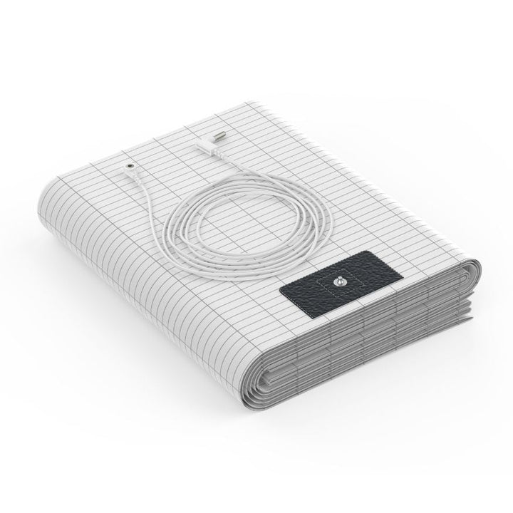 Grounding Bed Sheet with Detachable Grounding Cord and Breathable Low-Profile Fabric