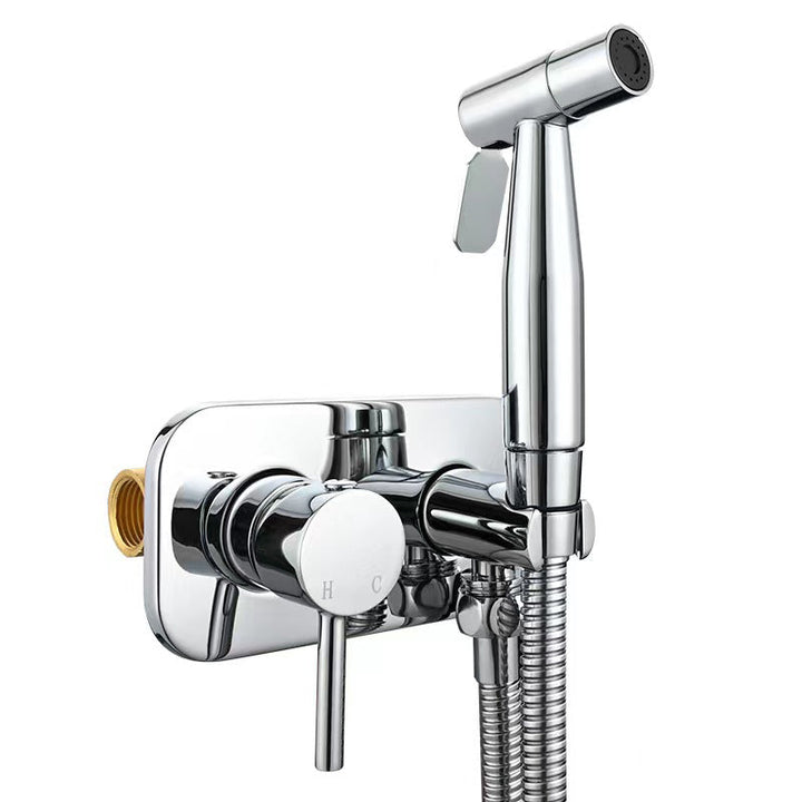 Brass Bidet Sprayer with Hot and Cold Water Control and Dual Spray Modes