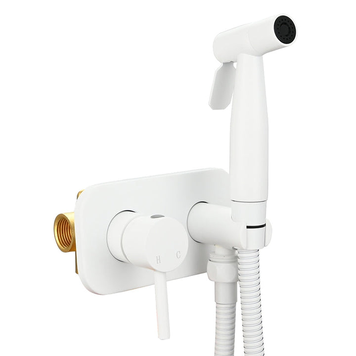 Brass Bidet Sprayer with Hot and Cold Water Control and Dual Spray Modes