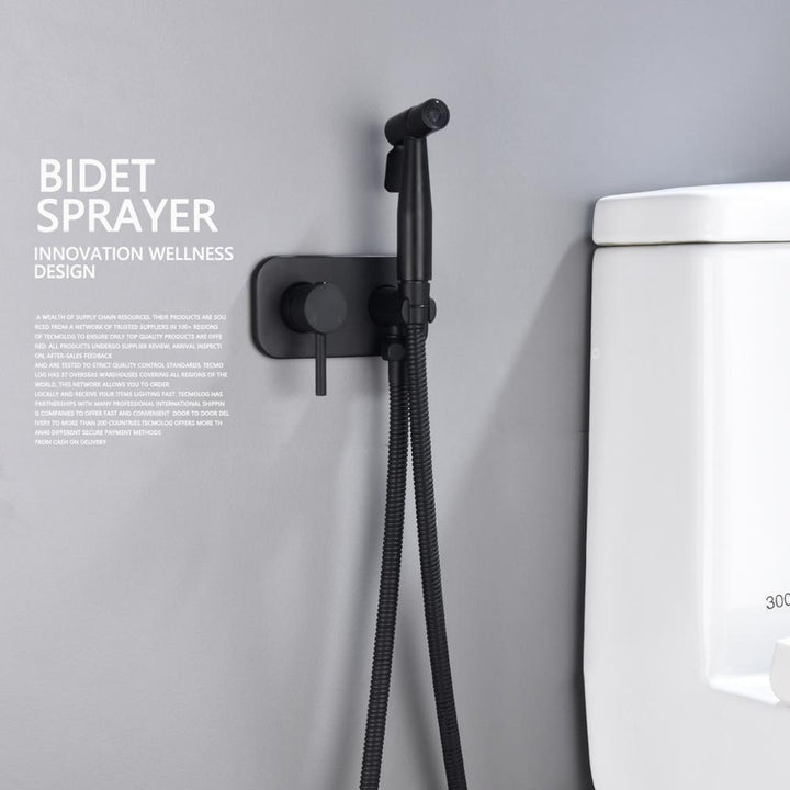 Brass Bidet Sprayer with Hot and Cold Water Control and Dual Spray Modes