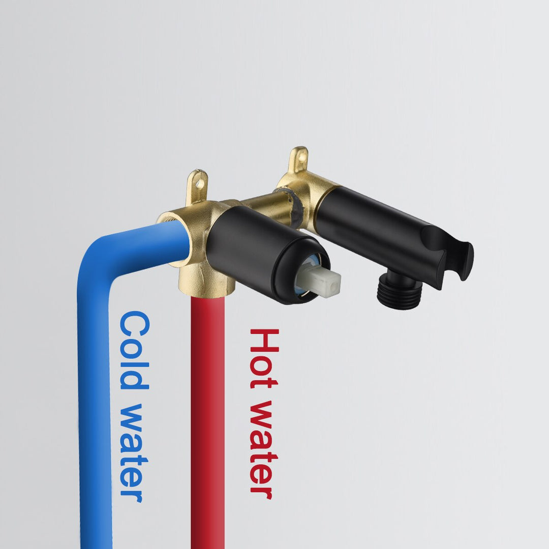 Brass Bidet Sprayer with Hot and Cold Water Control and Dual Spray Modes