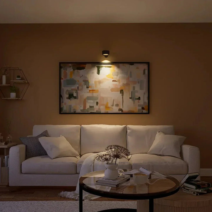 Cordless Magnetic Wall Lamp with 360° Rotation and Adjustable Brightness, 3 colour Temperatures