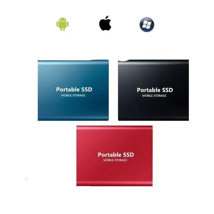 128GB External SSD Storage Drive with Universal Port and Multi-Platform Compatibility