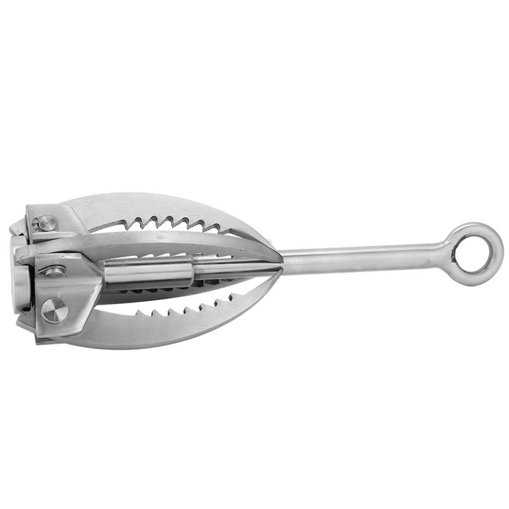 Folding Grappling Hook with Four Curved Prongs and 250lb Capacity