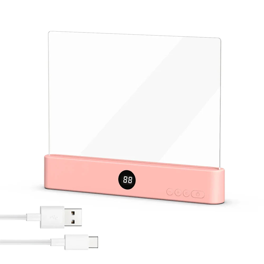 Rechargeable Clip-On Book Light with Flexible Neck and Soft LED, Travel Portable