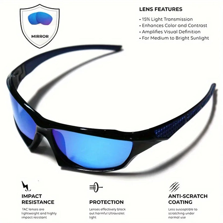 Polarized Round Sunglasses with UV400 Protection and Metal Frame for Men and Women