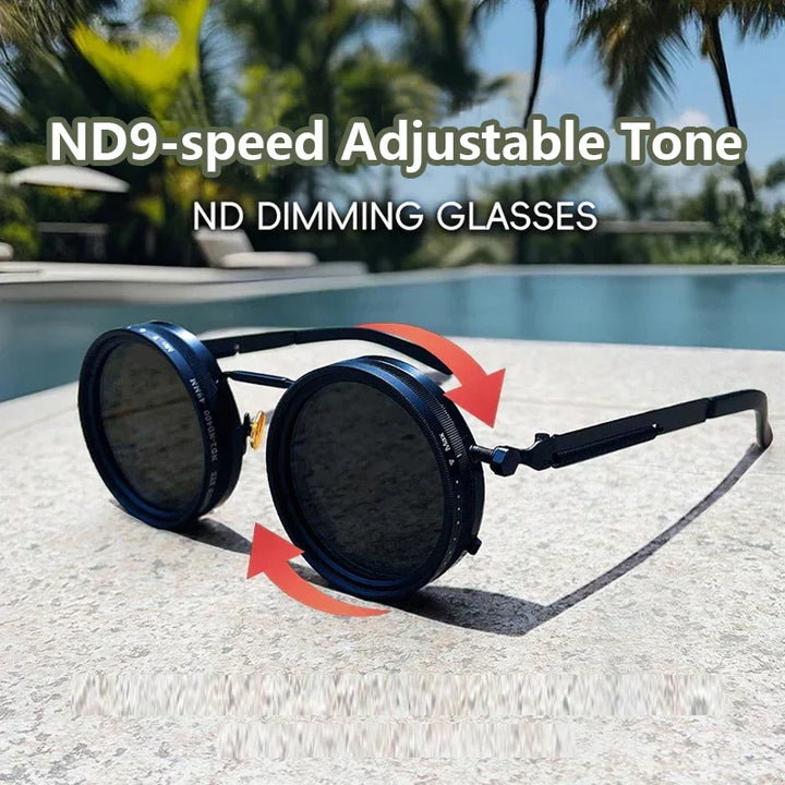 Polarized Sunglasses with Adjustable Dimming Control and UV400 Protection