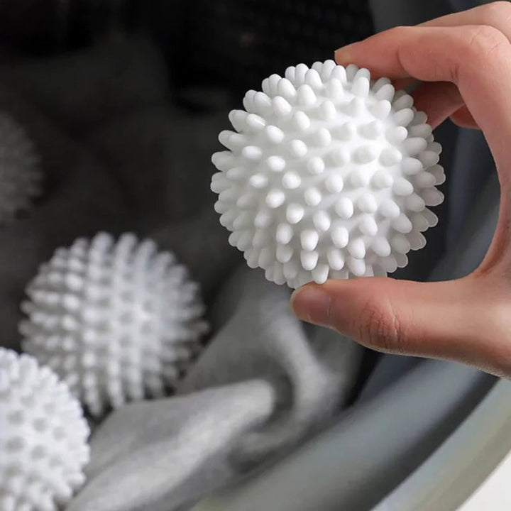 Reusable Dryer Balls with Textured Nubs and Fabric Separation, Set of 5