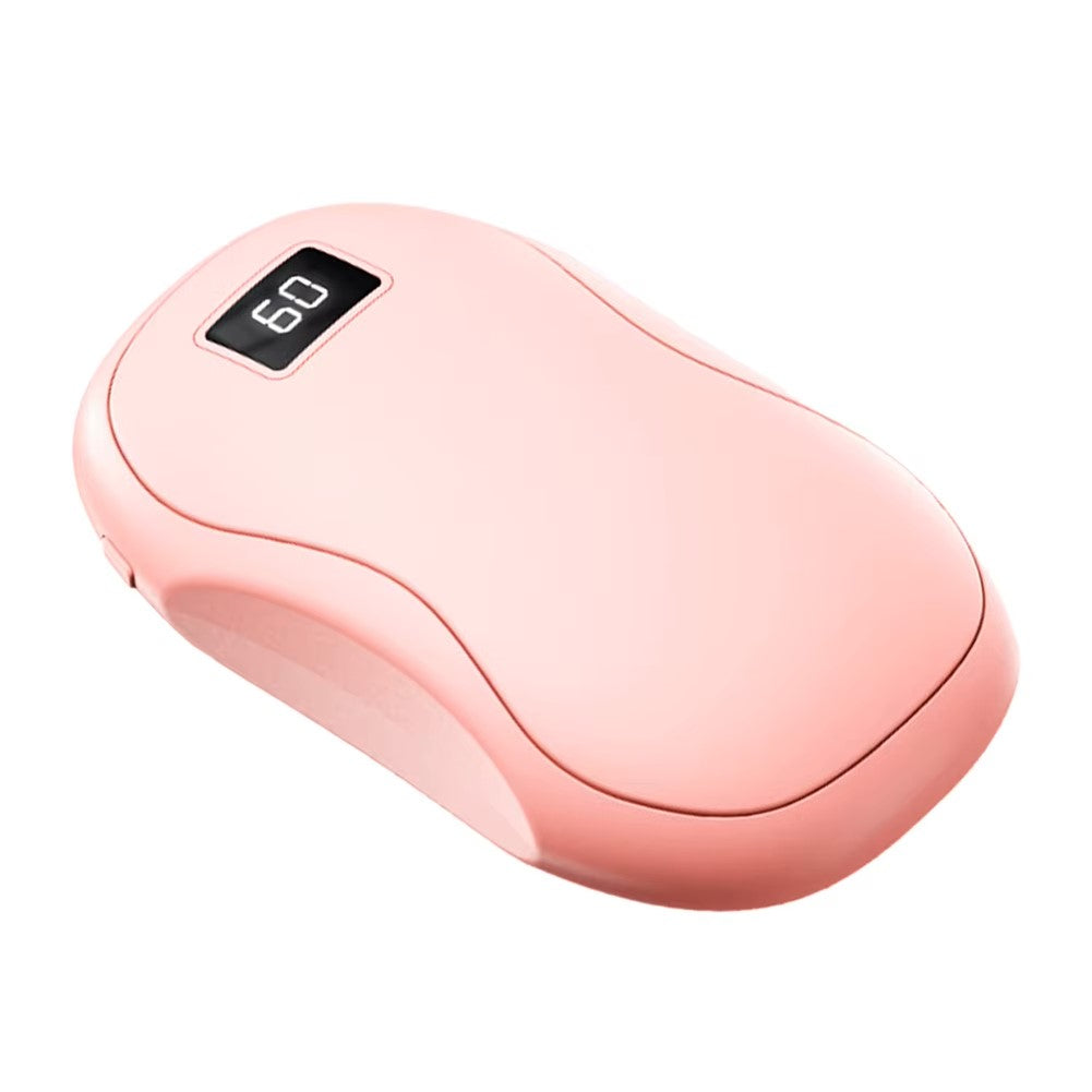 Portable Hand Warmer and Power Bank with Digital Display and Carbon Crystal Heating