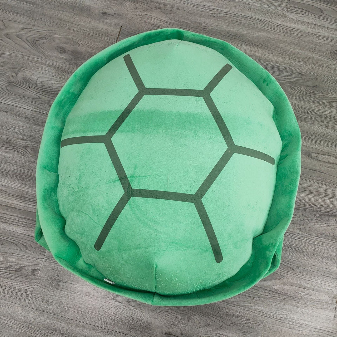Turtle Shell Plush Pillow with Soft Cotton Cover and Supportive Filling
