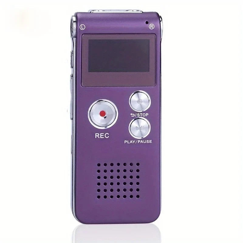 Portable Audio Recorder with WAV Playback and Compact Design