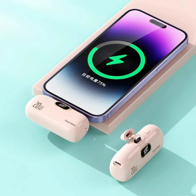 Portable Power Bank with LED Display and Dual Port Compatibility, 30000mAh