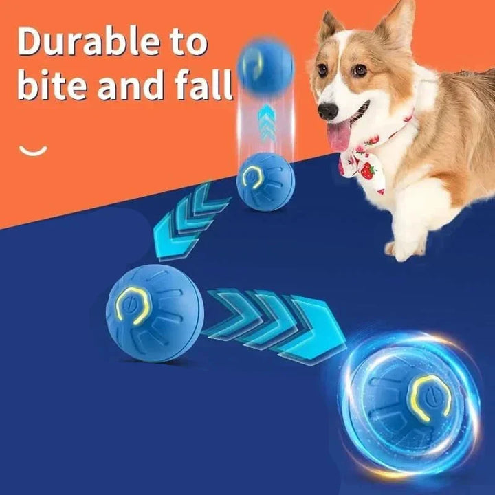 Automatic Moving Dog Ball with Rubber Exterior and 180-Minute Runtime