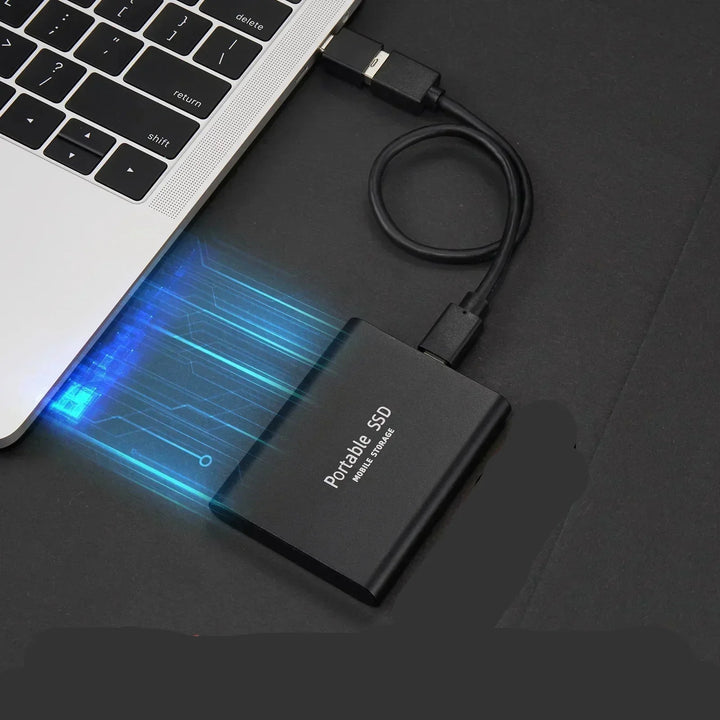 128GB External SSD Storage Drive with Universal Port and Multi-Platform Compatibility